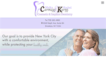 Tablet Screenshot of dentistrybrooklynny.com